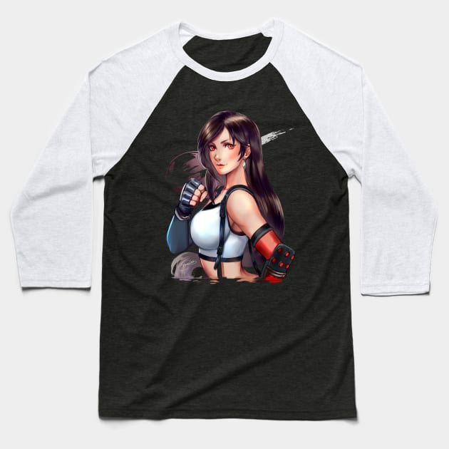 Tifa fanart Baseball T-Shirt by Tielss 